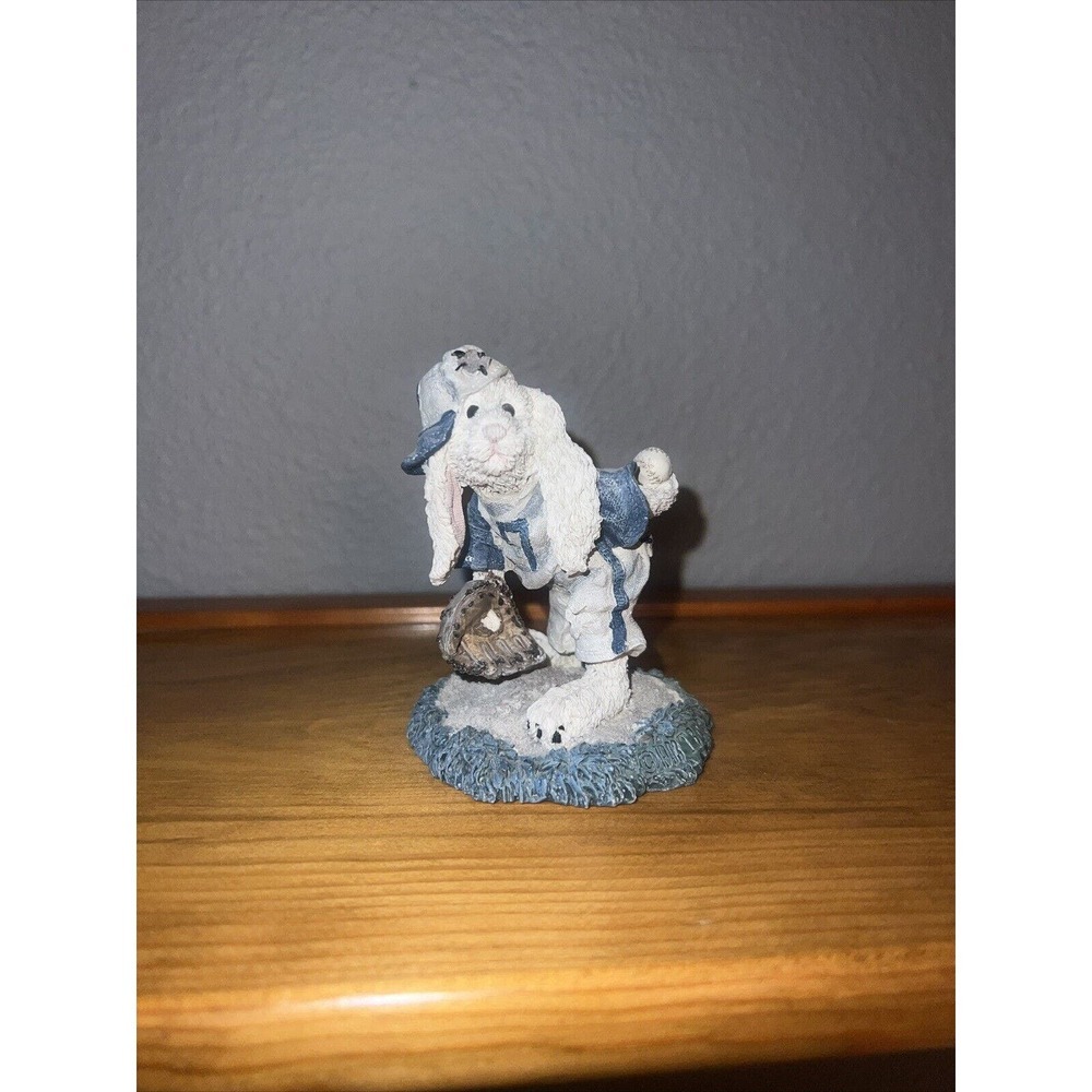 Boyds Bearstone Collection Resin Figurine Lefty On The Mound #2253